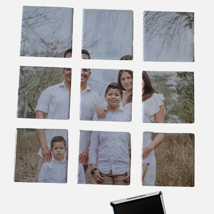 Casse-tête personnalisé de 9 pièces – Puzzle photo magnétique