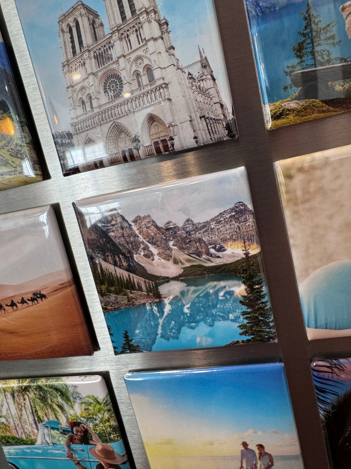 9 custom Photo Magnets (Square 2 X 2)